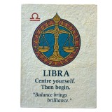 Agenda Zodiac realizata din hartie Lotka, in stil tibetan - Balanta