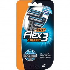 Set 6 Aparate de ras BIC Flex 3 Classic cu 3 Lame, Lame de Barbierit, Lame pentru Ras, Aparat pentru Ras, Aparat pentru Barbierit, BIC pentru Ras, BIC foto