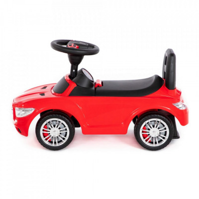 Mașinuță - Supercar, roșie, fară pedale, 66x28.5x30 cm, 1-3 ani, Fete foto