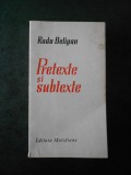 RADU BELIGAN - PRETEXTE SI SUBTEXTE