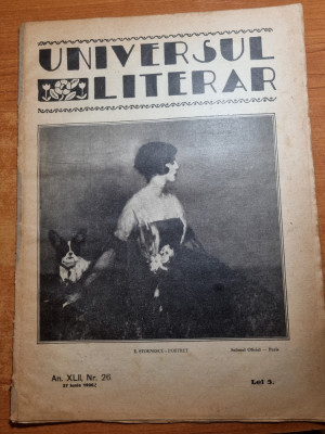 universul literar 27 iunie 1926-ultima fotografie a lui eminescu,art.m. eminescu foto
