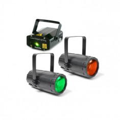 Beamz Pachetul Light 2 Disco efect luminos Set 2x 1x Efecte de lumina laser foto