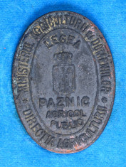 Insigna regalista Vanatoare - Paznic Agricol Public foto