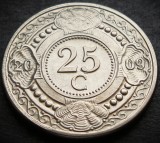 Cumpara ieftin Moneda exotica 25 CENTI - ANTILELE OLANDEZE (Caraibe), anul 2009 * cod 3071, America Centrala si de Sud