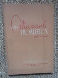 MANUAL DE MUZICA , PENTRU CLASA A IX-A , 1960