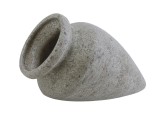 Cumpara ieftin Vaza flori teracota neagra bej 20 x 18 cm