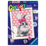 Cumpara ieftin Ravensburger - CreArt pictura pe numere pentru copii iepuras cu funda