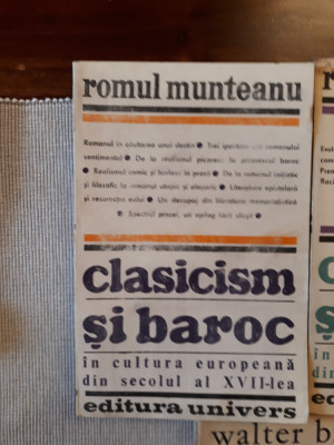 Clasicism si Baroc-Partea I+II- Romul Munteanu foto