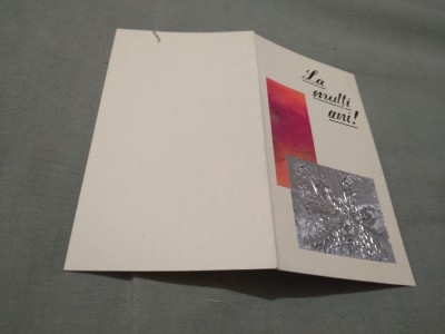 CARTE POSTALA FELICITARE CIRCULATA foto