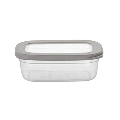 Caserola dreptunghiulara, alimentara, cu capac, transparent, 11.8x16.5x5.7cm-0.67l, Florina foto
