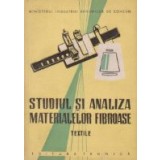 Studiul si analiza materialelor fibroase - Textile, Manual pentru scolile profesionale de ucenici