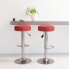 VidaXL Scaune de bar, 2 buc., roșu vin, material textil 332979