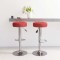 vidaXL Scaune de bar, 2 buc., roșu vin, material textil 332979