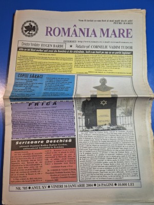 ziarul romania mare 16 ianuarie 2004 - redactor sef corneliu vadim tudor foto