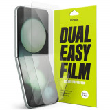 Cumpara ieftin Folie pentru Samsung Galaxy Z Flip5 (set 2), Ringke Dual Easy Full, Clear