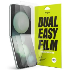 [Pachet 2x] Folie Samsung Galaxy Z Flip5 Ringke Dual Easy Film Full Coverage, transparenta foto