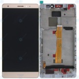 Capac frontal modul display Huawei Mate S + LCD + digitizer auriu