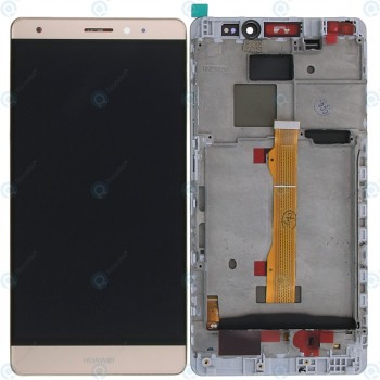 Capac frontal modul display Huawei Mate S + LCD + digitizer auriu foto