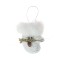 Decoratiune Craciun, tip manusa, alb + argintiu + auriu, 17 x 13 cm, SYPMQB-1022449