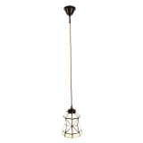 Cumpara ieftin Lustra din fier maro si sticla Tiffany III 15x115 cm