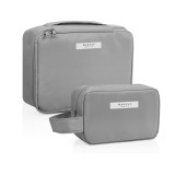 Set 2 genti de machiaj pentru calatorii MAKEUP BEAUTY, gri - RESIGILAT