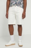 Barbour pantaloni scurti din bumbac culoarea bej