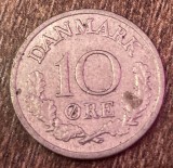 C50 - Moneda foarte veche - Danemarca - 10 ore - 1969