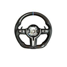 Volan sport piele si carbon compatibil cu modelele BMW Seria 1 F20,F21 Seria 2 F22,F23,F45,F87 Seria 3 F30,F31,F34 Seria 4 F32,F33,F36,F82,F83 X5 - F1