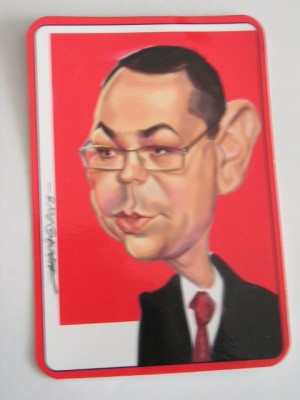 C9 5 - 2014 - Calendar de buzunar - caricaturi politicieni - Victor Ponta foto