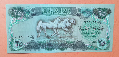 25 Dinari - Bancnota Irak - 25 Dinars - piesa SUPERBA - UNC foto