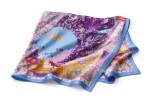 Cumpara ieftin Esarfa satin patrata Patchwork floral multicolor