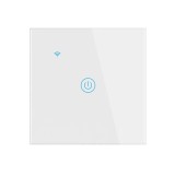 Intrerupator inteligent cu touch Open, Wi-Fi, fara nul, 1 canal, 5A, sticla securizata, Tuya, Smart Life, compatibil Amazon Alexa Google Assistant
