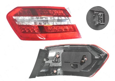 Stop spate lampa Mercedes Clasa E (W212) Sedan/Combi, 09.2009-02.2013, spate, Stanga, SEDAN, partea exterioara; LED; fara suport bec, DEPO foto