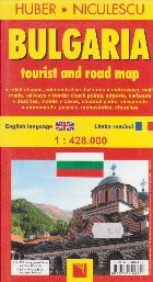 Bulgaria. Tourist and road map foto