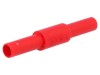 Adaptor 36A roșu cu izolație, contacte alamă