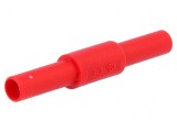 Adaptor 36A roșu cu izolație, contacte alamă
