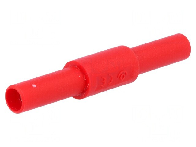 Adaptor 36A roșu cu izolație, contacte alamă