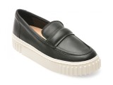 Mocasini CLARKS negri, MAYHILL COVE, din piele naturala