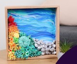 Cumpara ieftin Set creatie Wood &amp; Craft - Succulents, 21*21cm - Ocean Calm