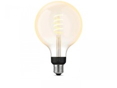 Bec LED inteligent vintage (decorativ) Philips Hue Filament Glob G125
