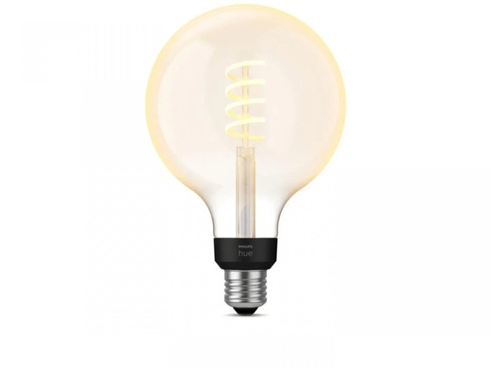 Bec LED inteligent vintage (decorativ) Philips Hue Filament Glob G125