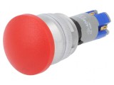 Comutator apăsare 22mm 1 NC NO
