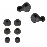 Set 6 Eartip kwmobile pentru Jabra Elite 3, Silicon, Negru, 61075.01