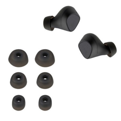 Set 6 Eartip kwmobile pentru Jabra Elite 3, Silicon, Negru, 61075.01 foto