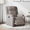 Gossi fotoliu rabatabil electric, gri taupe, material textil