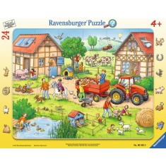 Puzzle tip rama mica mea ferma 24 piese