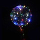 Balon party LED multicolor, forma rotunda, diametru 45 cm, PRC