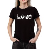 Tricou Dama Pisici alb din bumbac cu pisica suparata, marimea M