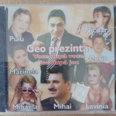 Geo prezintă - Petrică Nicoară , Puiu Codreanu, cd cu muzică de petrecere