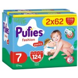 Scutece chilotel Pufies Fashion, marimea 7, 124 bucati, 17+ kg, Mega Pack*2
